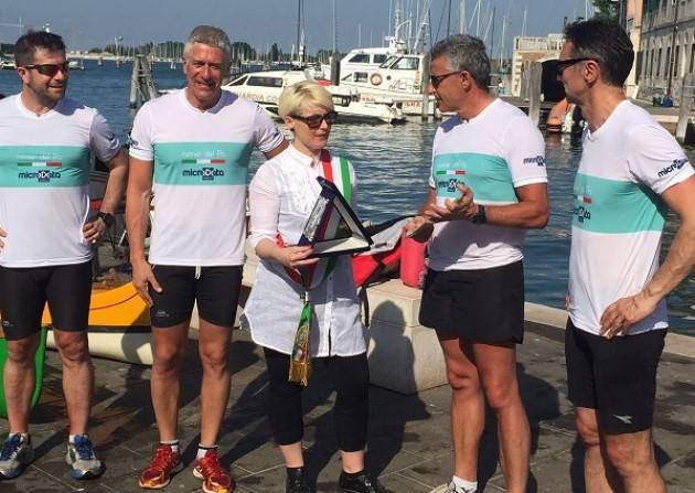 I canoisti partiti da Cremona sono arrivati a Chioggia ‘Per amore del Po’