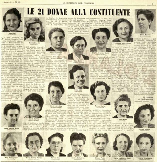 2 giugno La Repubblica delle donne e del lavoro