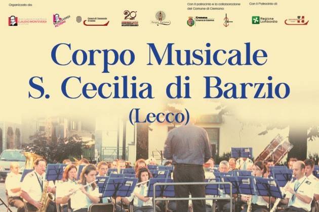 Cremona, Masterclass: concerto del Corpo Musicale S. Cecilia di Barzio (Lecco)
