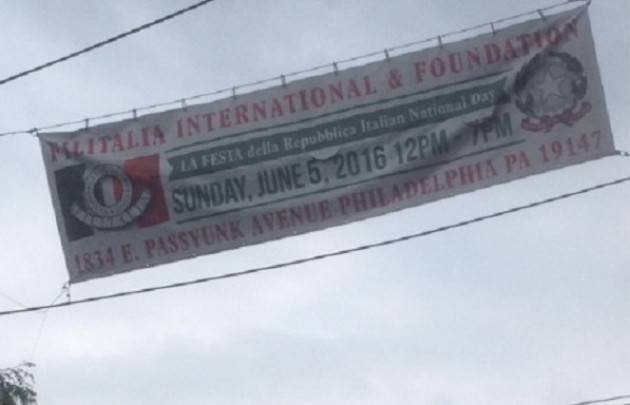 Philadelphia . Filitalia International celebra  il 2 giugno Festa della Repubblica Italiana