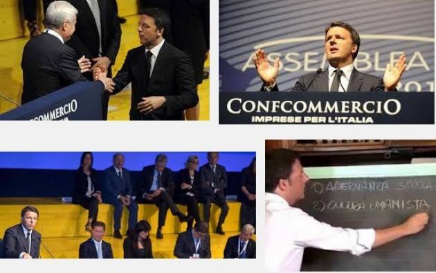 Aduc Confcommercio, Renzi, fischi e media