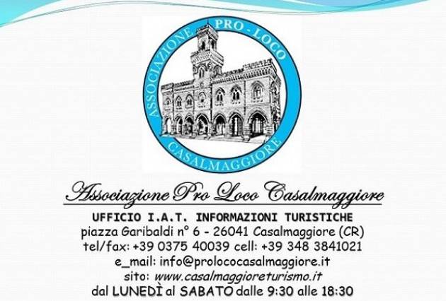 Casalmaggiore Bando di selezione per n.2 volontari da impiegare in pro-loco