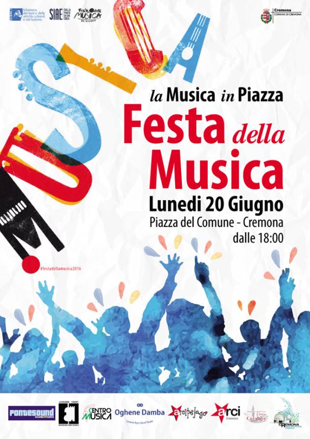 Anche Cremona quest’anno avrà la sua Festa della Musica in piazza