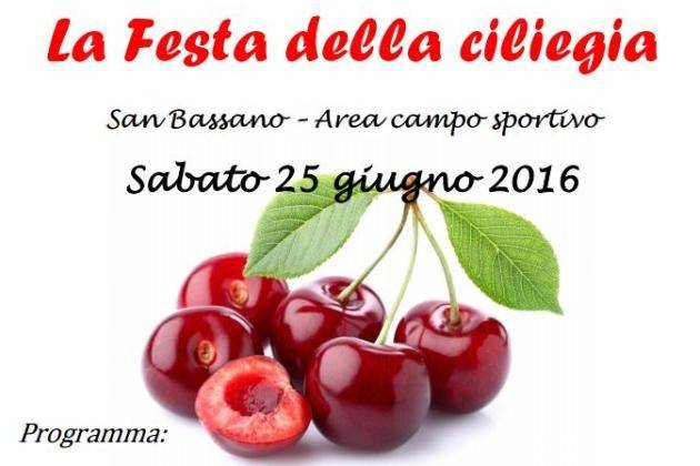 San Bassano (Cremona), sabato la la Festa della Ciliegia tra cibo e musica