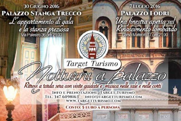 Cremona, per ‘I Giovedì d’Estate’ Target Turismo presenta ‘Notturni a palazzo’