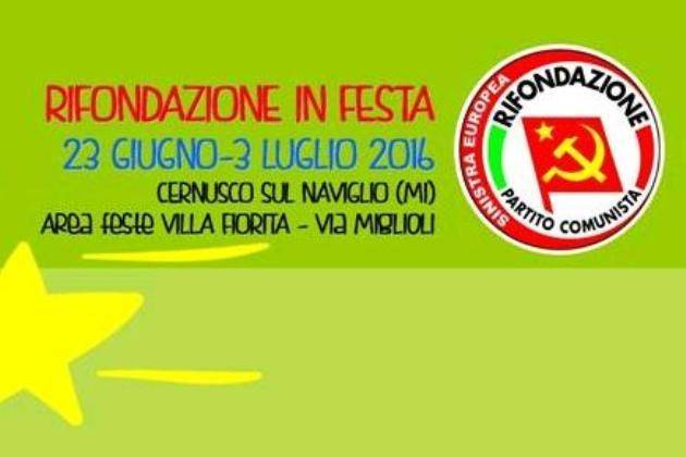 Cernusco sul Naviglio (MI), giovedì Lidia Menapace a ‘Rifondazione in Festa’