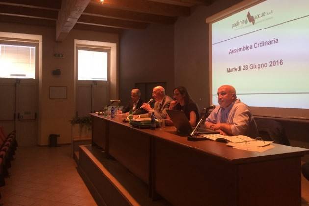 Padania Acque S.p.A.: approvato all’unanimità  il miglior bilancio di sempre dall’assemblea dei soci