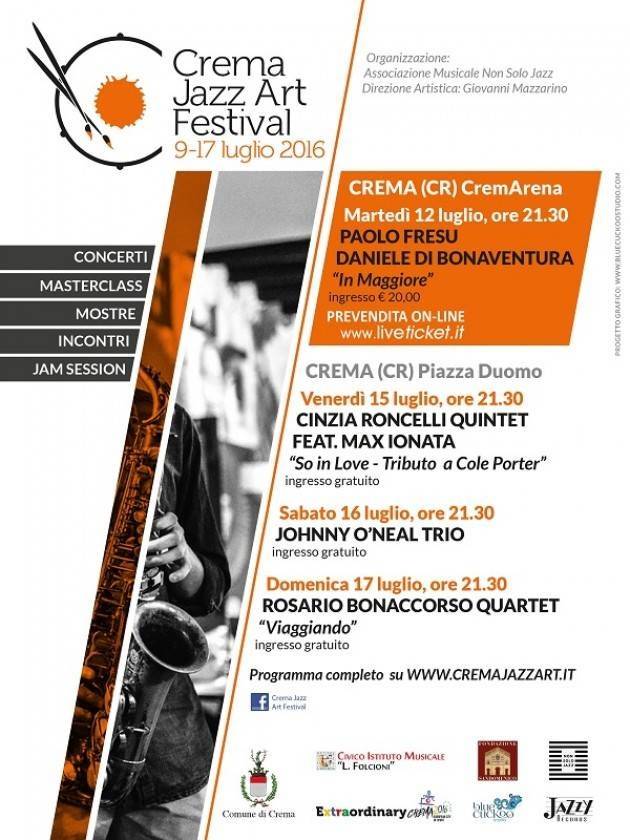 I big della musica alla 2° edizione del Crema Jazz Art Festival