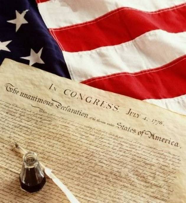pix 4 Luglio 1776 Dichiarazione D'indipendenza rivoluzione americana nascono gli stati