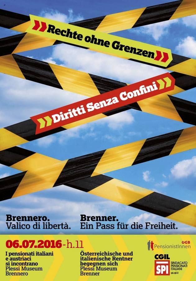 Immigrazione Pensionati italiani e austriaci al Brennero per la solidarietà