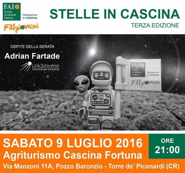 A Torre de’ Picenardi  il FAI Giovani-Cremona organizza la 3° edizione di #StelleinCascina