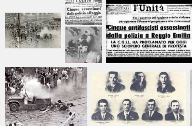 AccaddeOggi #7luglio 1960 I morti di Reggio Emilia (Canzone e Video)