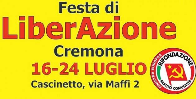 Festa di Liberazione al Cascinetto di Cremona dal 16 al 24 luglio