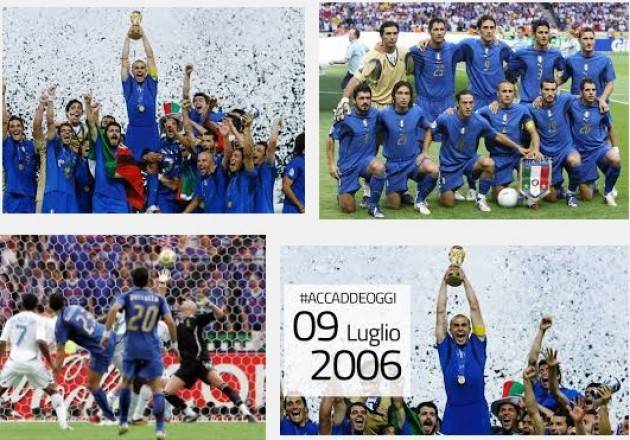 (Video) AccaddeOggi 9 luglio 2006  A Berlino l'Italia batte la Francia per 6-4 e diventa per la quarta volta Campione del Mondo di Calcio