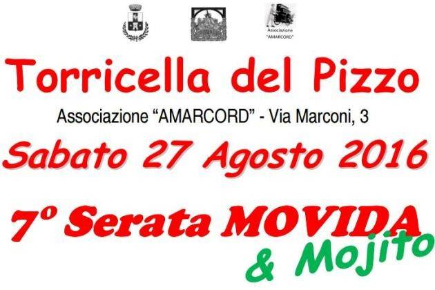 Torricella del Pizzo (Cremona), sabato 27 agosto nuova Serata Movida & Mojito