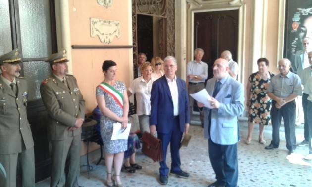 Cremona Inaugurata una targa in ricordo di Ernesta Bittanti moglie di Cesare Battisti.