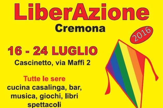Cremona, torna la Festa di LiberAzione dal 16 al 24 luglio al Cascinetto