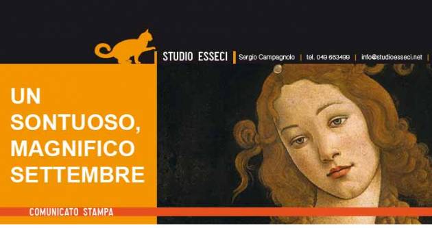  Un settembre d’arte come da tempo non si vedeva!