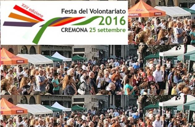 Cremona XXV Edizione della Festa del Volontariato si terrà il 25 settembre con 120 adesioni