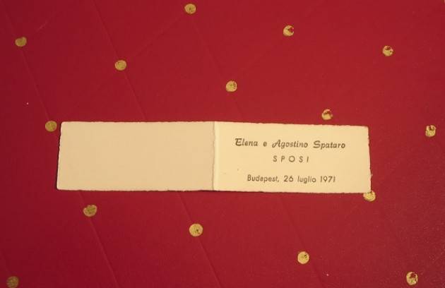 Un matrimonio rinviato per ordine ricevuto dal partito di Agostino Spataro