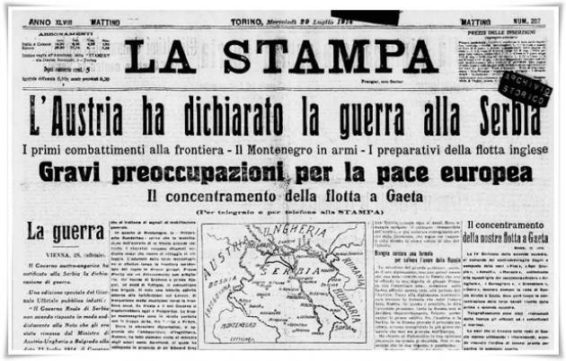 AccaddeOggi   #28luglio 1914 – Scoppia la prima guerra mondiale: l'Austria-Ungheria dichiara guerra alla Serbia