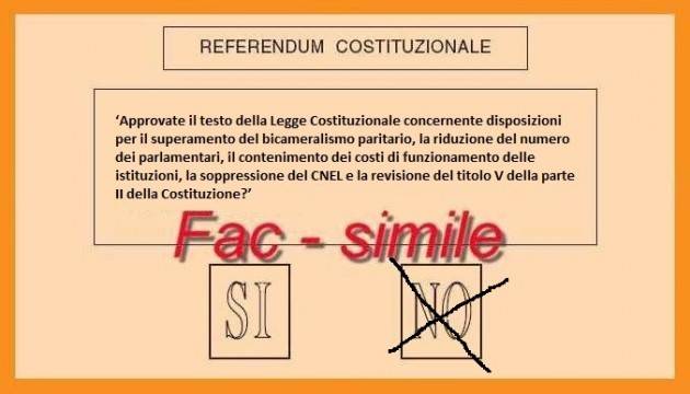 Riforme Costituzionali ed Area Vasta Ecco perché voterò NO di Evelino Abeni