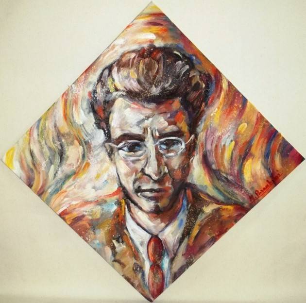Massimo Paracchini espone un'opera dedicata a Cesare Pavese a Santo Stefano Belbo