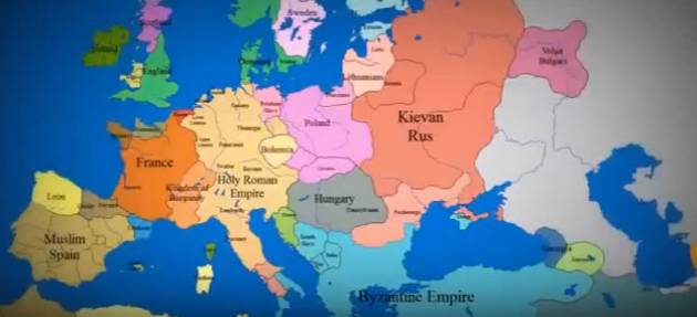 Europa Ecco come sono cambiati i suoi confini in 1000 anni (Video)