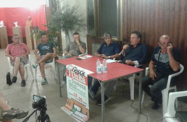 Successo dell’incontro ‘In Fabbrica Oggi’ alla Festa dell’Unità di Cremona che prosegue fino al 29 agosto