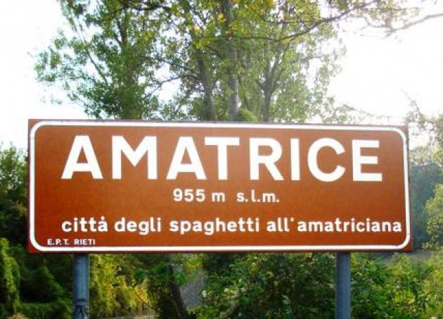 Un futuro per Amatrice. Nei menù del mondo, un anno di amatriciana per la ricostruzione