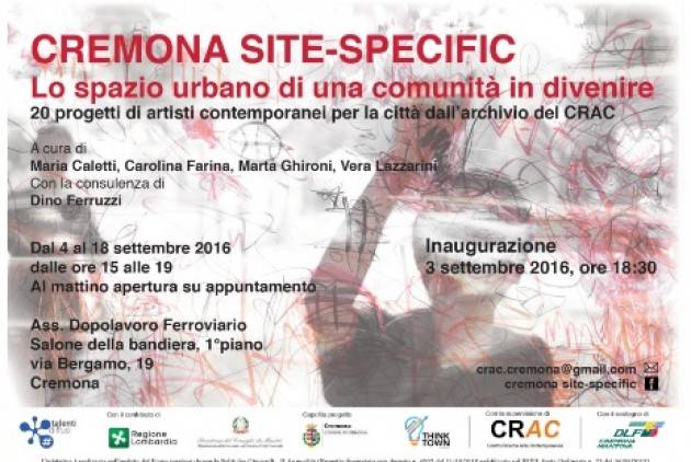 CREMONA SITE-SPECIFIC Lo spazio urbano di una comunità in divenire