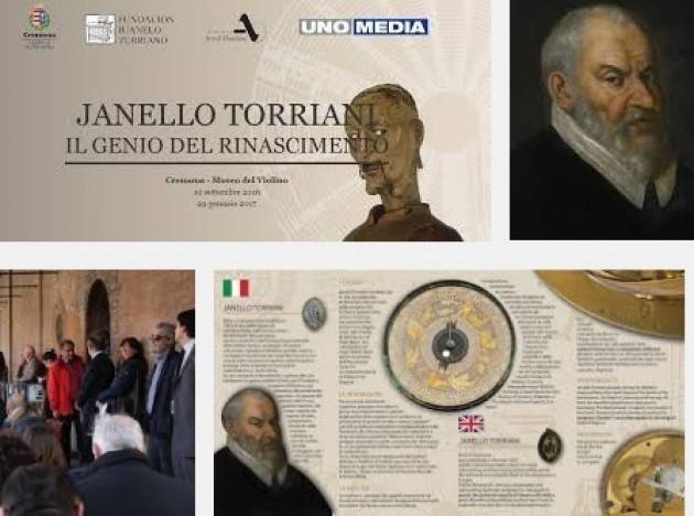 Cremona La mostra su Jannello Torriani dal 10 settembre 2016 al 29 gennaio 2017