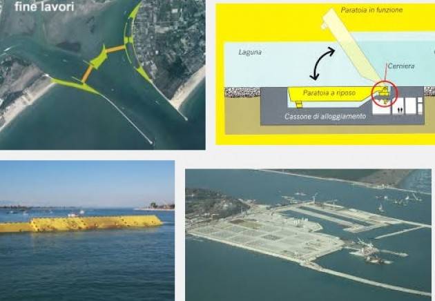 Venezia. Le  paratie mobili, alias MOSE.. finora 5 miliardi buttati a mare? Di ARNALDO DE PORTI
