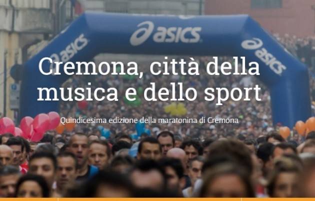 Tutti alla 15° edizione Maratonina Cremona di domenica 16 ottobre