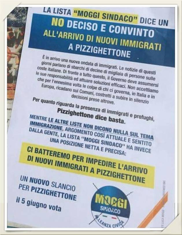 Secondo afflusso di profughi a Pizzighettone. Moggi che fa? Di Bruno Tagliati