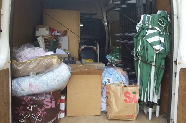 Da Crema  è partito il carico raccolto per le popolazioni terremotate