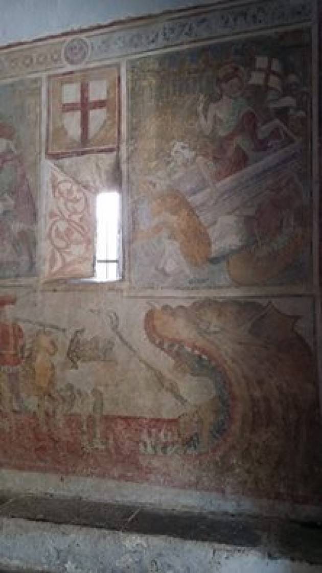 I misteriosi e ancestrali affreschi della Chiesa di San Bernardo di Andagna