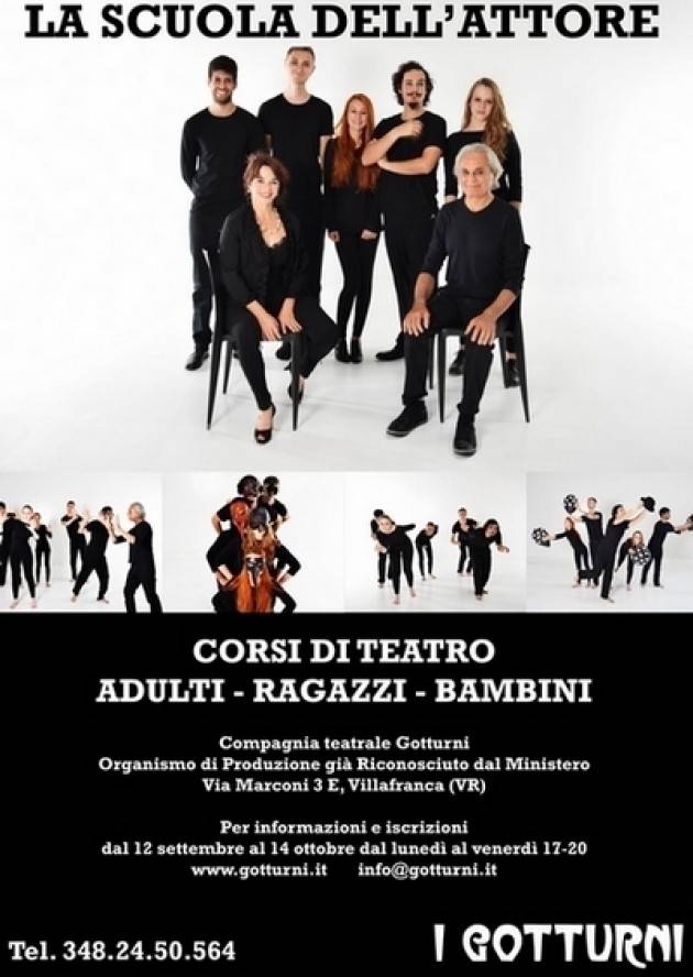 A Villafranca (VR) Da ottobre 2016 La scuola dell’attore