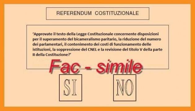Referendum costituzionale, UNCI ‘Difficile votare sì’