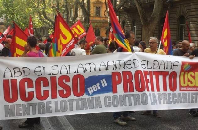 A Piacenza Corteo civile per  la morte di Abd El Salam Ahmed El Danf. Dosi ringrazia