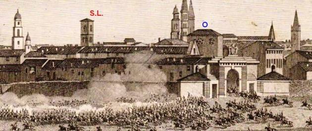 La Porta Milano nel  1796 di Cremona di Daniele Disingrin