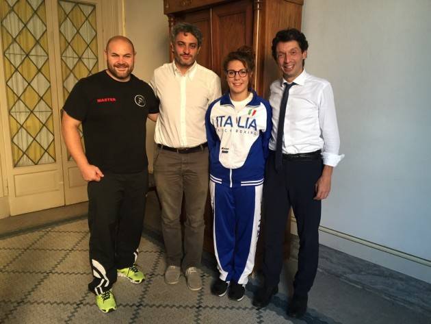 Cremona In Comune i campioni Efrem Morelli (Paralimpiadi di Rio) e Altea Cadenazzi (Mondiali Wako)