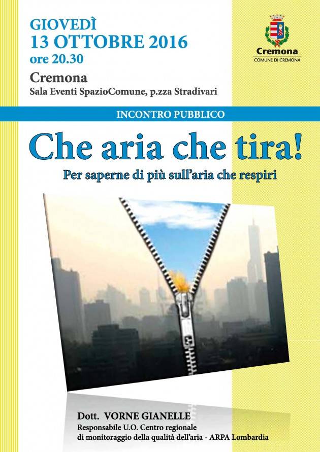 A Cremona Partecipato incontro sugli impianti a biomassa Giovedì incontro sulla qualità dell'aria