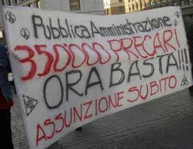 Cgil-Cisl-Uil Legge di bilancio: ‘Servono soluzioni per il precari della Pa’