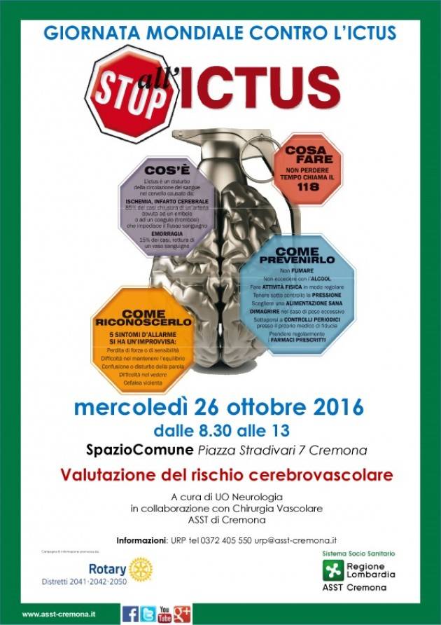 Asst Giornata aperta ai cittadini STOP ALL’ICTUS