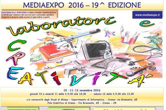 Crema, il 26 ottobre in ‘galleria’ del Comune la presentazione di Mediaexpo 2016