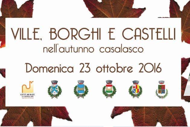 Casalasco, domenica 23 ottobre ville, borghi e castelli aperti