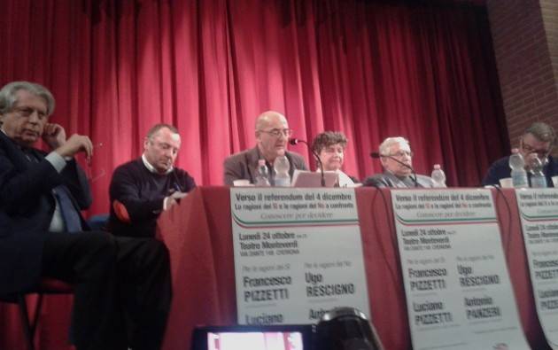 Refrendum Tanta gente al confronto interno al PD con Pizzetti (per il SI) e Panzeri (per il NO)