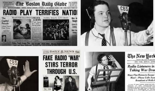 AccaddeOggi 30 ottobre 1938 – Orson Welles trasmette per radio un realistico sbarco dei marziani sulla terra