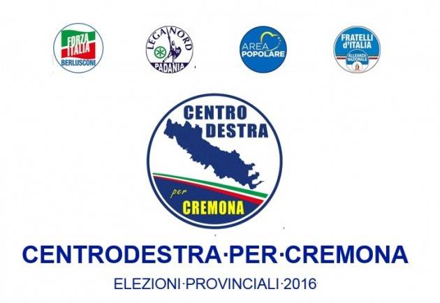 Cremona Elezioni Provinciali del 6 Novembre ‘Lista Unica del CentroDestra’